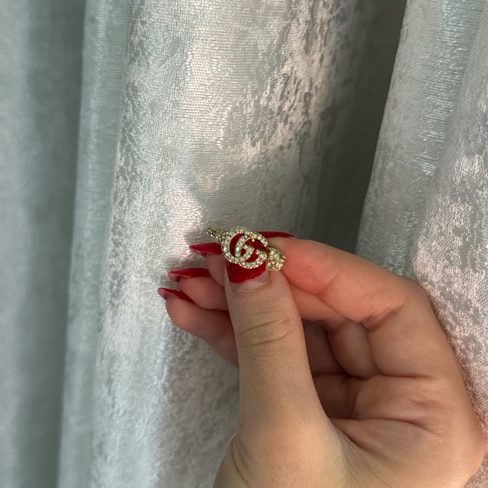 Gucci Gold and Silver Interlocking G Ring